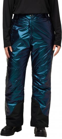 Ulla Popken Ski Pants Water-Repellent Mother-Of-Pearl Velcro Closure Snow Gaiter Blue - Džíny & Kalhoty ve Velkých Velikostech – Plus Size - 