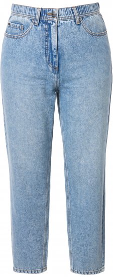 Ulla Popken Lyocell Blend Stretch Fit Jeans Mid Blue Denim - Džíny & Kalhoty ve Velkých Velikostech – Plus Size - 