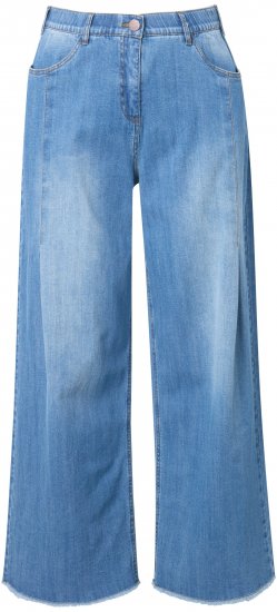 Ulla Popken Extra Wide Leg Stretch Fit Jeans Light Blue - Džíny & Kalhoty ve Velkých Velikostech – Plus Size - 