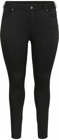 Kaffe Curve Lena Slim Jeans Black Deep - Džíny - 