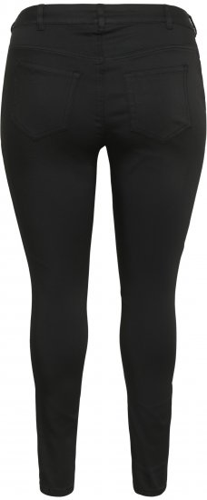 Kaffe Curve Lena Slim Jeans Black Deep - Džíny - 