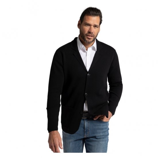 JP1880 Jacket Business Flexnamic Milano Black - Obleky - Obleky 2XL-8XL