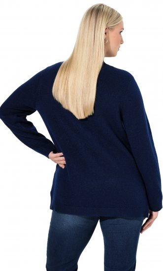 Ulla Popken Whimsical Holiday Sweater Navy - Mikiny & mikiny s kapucí - 