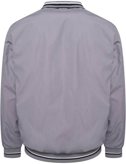 Kam jeans 444 Premium Harrington Jacket Silver - Bundy - Bundy Nadměrné Velikosti - 2XL-8XL