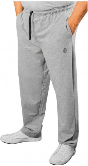 20 Nodi Stretch Fleece Cotton Sports Pants with Enzyme and Soft Touch Treatment Grey - Tepláky & kraťasy - Tepláky a Teplákové Kraťasy 2XL-12XL
