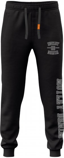 Motley Denim Parma Sweatpants Black - Tepláky & Kraťasy - Tepláky a Teplákové Kraťasy 2XL-12XL