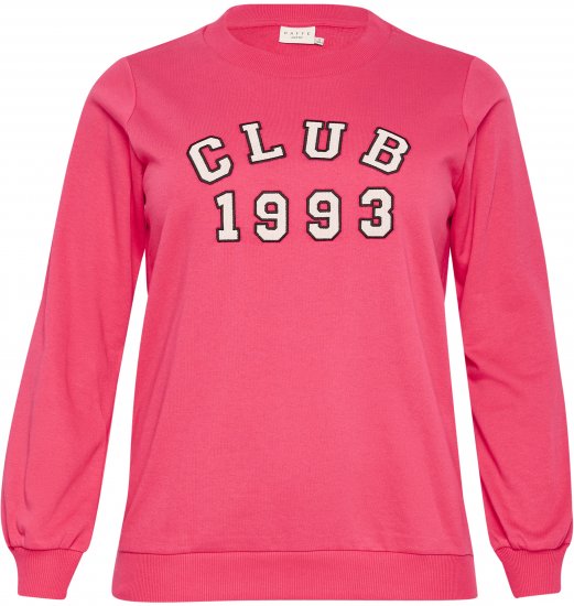 Kaffe Curve Violi Sweatshirt Raspberry Pink - Mikiny - 