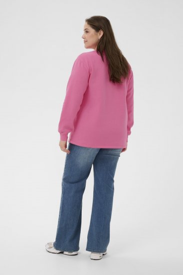 Kaffe Curve Sus Sweatshirt Pink Power - Mikiny - 
