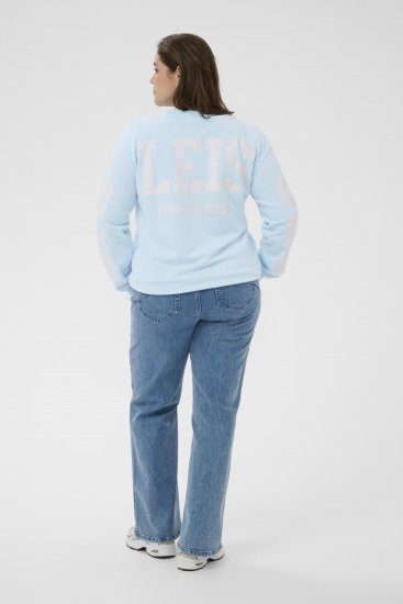 Kaffe Curve Mila Sweatshirt Nantucket Breeze Blue - Mikiny - 