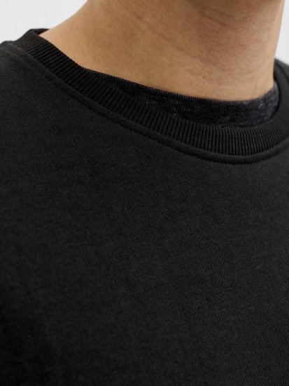 Jack & Jones Brandon Sweatshirt Black - Mikiny & mikiny s kapucí - Mikiny & Mikiny s kapucí 2XL-12XL