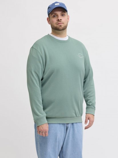 Jack & Jones Brandon Sweatshirt Turquoise - Mikiny & mikiny s kapucí - Mikiny & Mikiny s kapucí 2XL-12XL