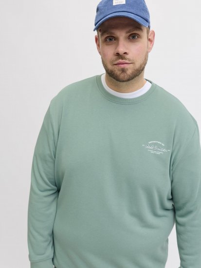Jack & Jones Brandon Sweatshirt Turquoise - Mikiny & mikiny s kapucí - Mikiny & Mikiny s kapucí 2XL-12XL