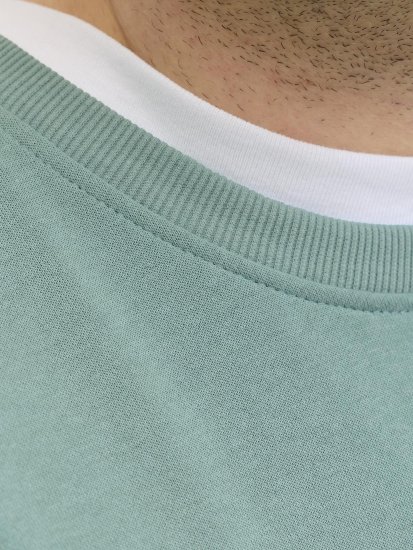 Jack & Jones Brandon Sweatshirt Turquoise - Mikiny & mikiny s kapucí - Mikiny & Mikiny s kapucí 2XL-12XL