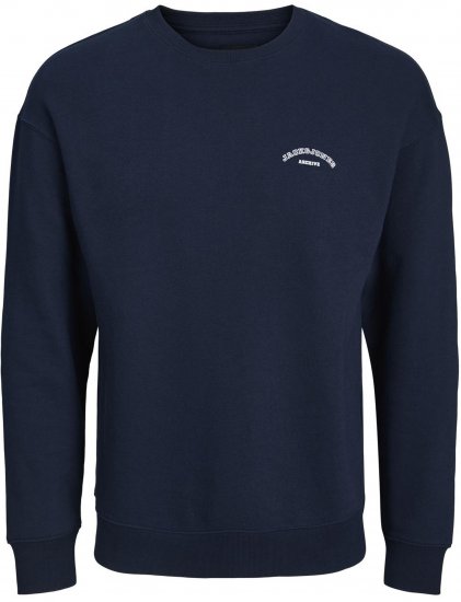 Jack & Jones College Logo Sweatshirt Navy - Mikiny & mikiny s kapucí - Mikiny & Mikiny s kapucí 2XL-12XL