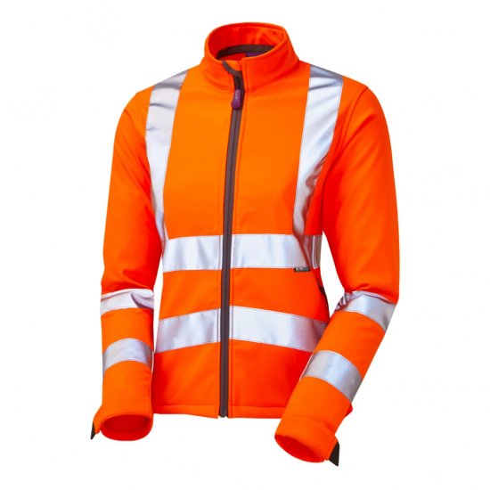 Leo Honeywell EcoViz Women's Softshell Jacket Orange - Pracovní Oděvy - 
