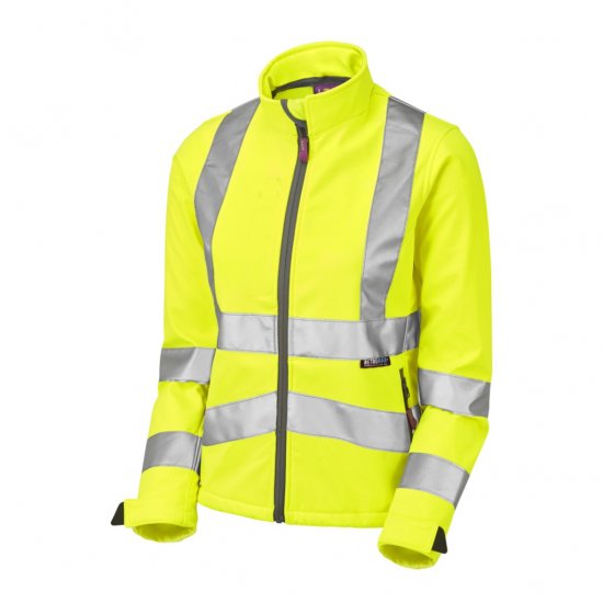 Leo Honeywell EcoViz Women's Softshell Jacket Yellow - Pracovní Oděvy - 