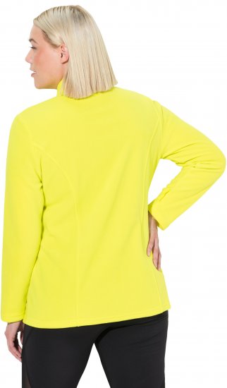 Ulla Popken Modular Fleece Zip Front Jacket Lime - Mikiny & mikiny s kapucí - 