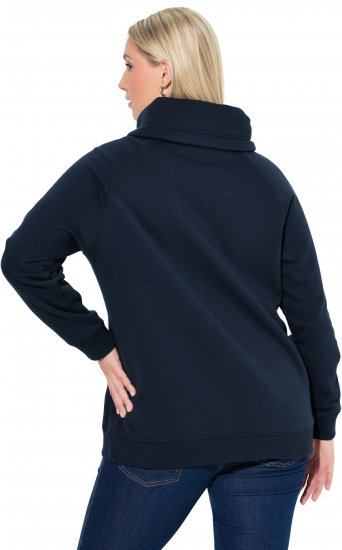 Ulla Popken Rhinestone Snowflake Turtleneck Sweatshirt Navy - Mikiny & mikiny s kapucí - 