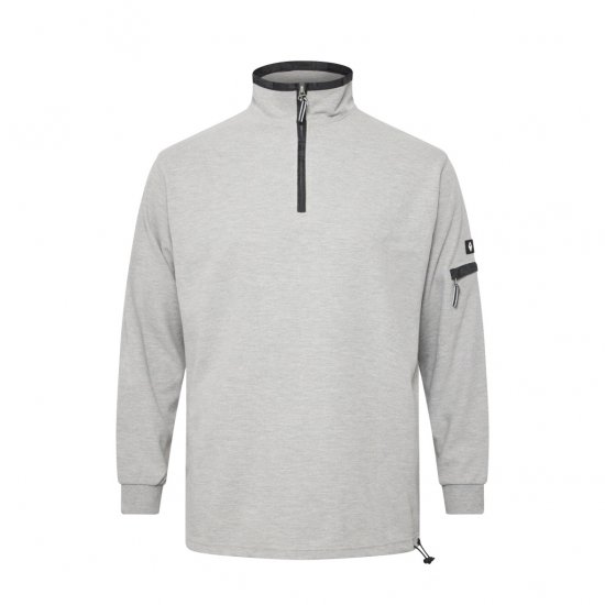 North Latitude Ottoman Sweatshirt Mid Grey - Mikiny & mikiny s kapucí - Mikiny & Mikiny s kapucí 2XL-12XL