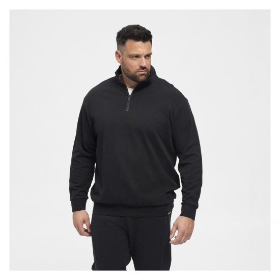 North Latitude Denim Half-Zip Sweatshirt Black - Mikiny & mikiny s kapucí - Mikiny & Mikiny s kapucí 2XL-12XL