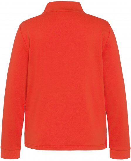 Ulla Popken PARIS Theme Zip Neck Sweatshirt Light Red - Mikiny & mikiny s kapucí - 
