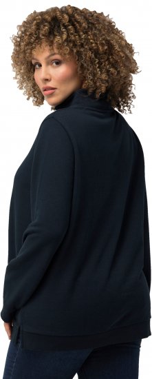 Ulla Popken Amore Sweatshirt Navy - Mikiny & mikiny s kapucí - 