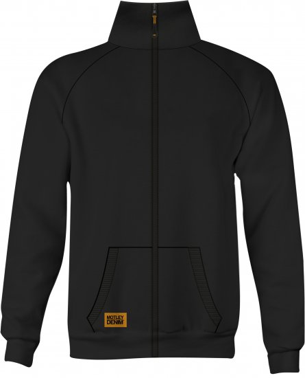 Motley Denim London Sweatshirt Black - Mikiny & mikiny s kapucí - Mikiny & Mikiny s kapucí 2XL-12XL
