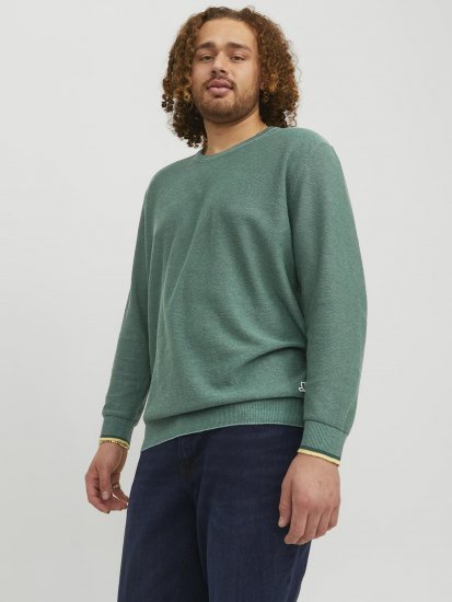 Jack & Jones Logan Spring Knitted Pillover Grey - Mikiny & mikiny s kapucí - Mikiny & Mikiny s kapucí 2XL-12XL