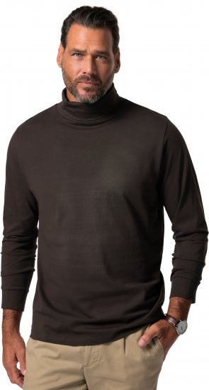 JP1880 Turtleneck Sweatshirt Long Sleeve Dark Brown - Mikiny & mikiny s kapucí - Mikiny & Mikiny s kapucí 2XL-12XL