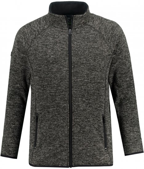 JAY-PI Knitted Fleece Jacket Gray - Bundy - Bundy Nadměrné Velikosti - 2XL-8XL