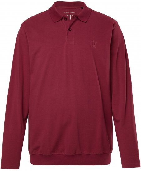 JP1880 Polo Shirt Pique Long Sleeve Red - Polokošile - Polokošile 2XL-8XL - Trička s límečkem 2XL-8XL