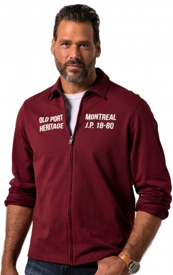 JP1880 Sweatshirt Long Sleeve Boxy Fit Red - Mikiny & mikiny s kapucí - Mikiny & Mikiny s kapucí 2XL-12XL