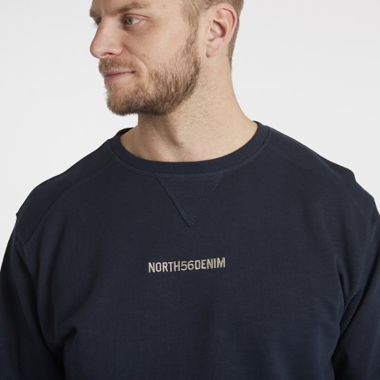 North Latitude Denim Logo Sweatshirt Navy Blue TALL - TALL mikiny - 