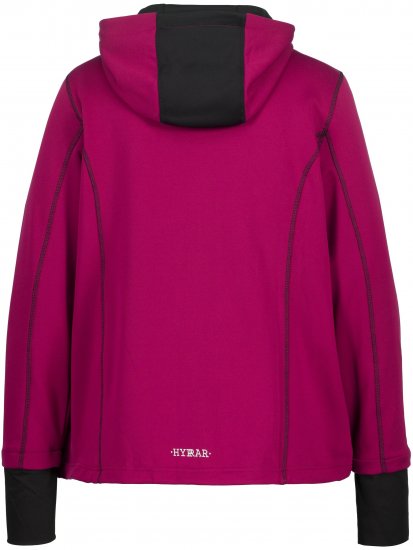 Ulla Popken HYPRAR Zip Front Hooded Stretch Sweatshirt Blackberry - Mikiny & mikiny s kapucí - 