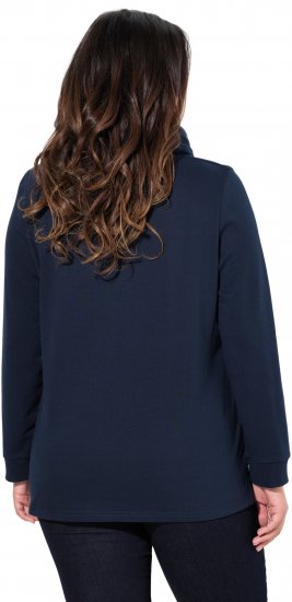 Ulla Popken Moin Graphic Sweatshirt Navy - Mikiny & mikiny s kapucí - 