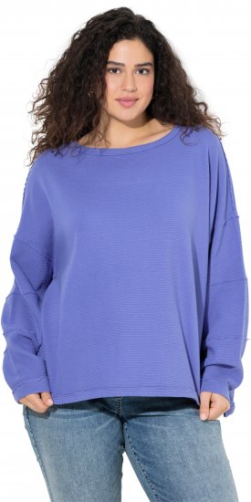 Ulla Popken Inverted Seam Long Sleeve Sweatshirt Lavender - Mikiny & mikiny s kapucí - 