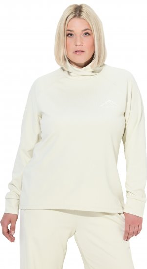 Ulla Popken Antibacterial Sporty Fit Sweatshirt Taupe - Mikiny & mikiny s kapucí - 
