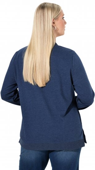 Ulla Popken Let It Snow Sequins Sweatshirt Ink Blue - Mikiny & mikiny s kapucí - 