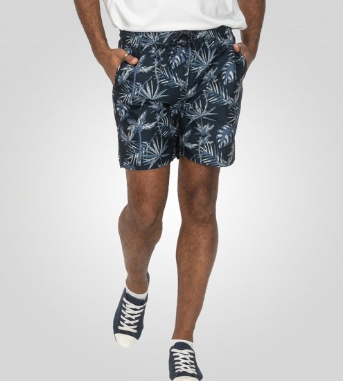 D555 Cleethorpes Hawaii Printed Swimshorts Navy - Plavky - Plavky - 2XL-12XL
