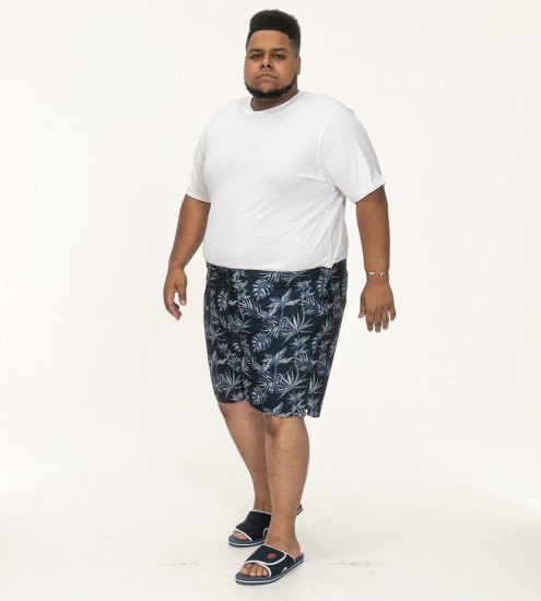 D555 Cleethorpes Hawaii Printed Swimshorts Navy - Plavky - Plavky - 2XL-12XL