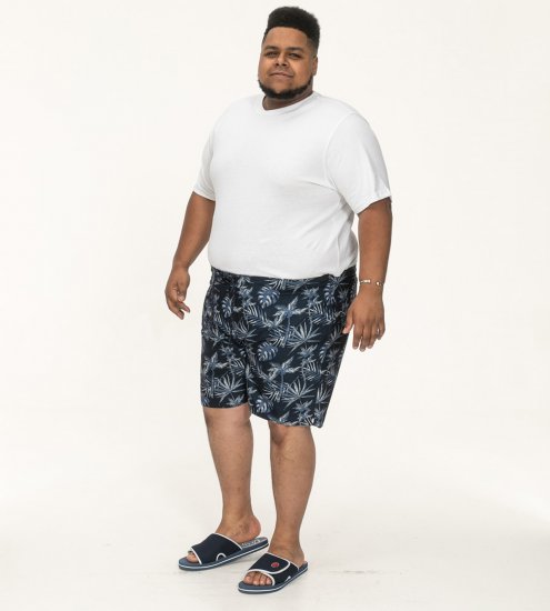 D555 Cleethorpes Hawaii Printed Swimshorts Navy - Plavky - Plavky - 2XL-12XL