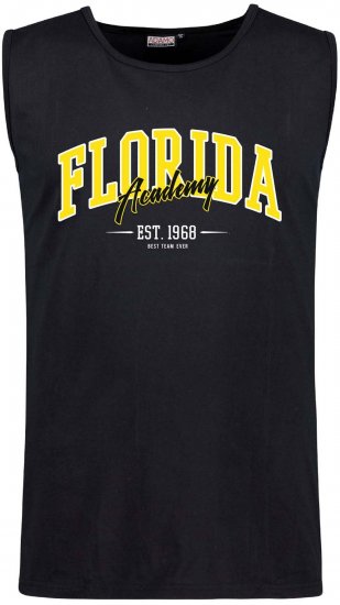 Adamo Motiv Florida Tank Top Black - Trička bez rukávů - Trička bez rukávů - 2XL-12XL