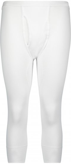 Adamo Royal Thermal Long Johns 3/4 Fine Ribbed White - Spodní prádlo - Spodní Prádlo Nadměrné Velikosti 2XL-8XL