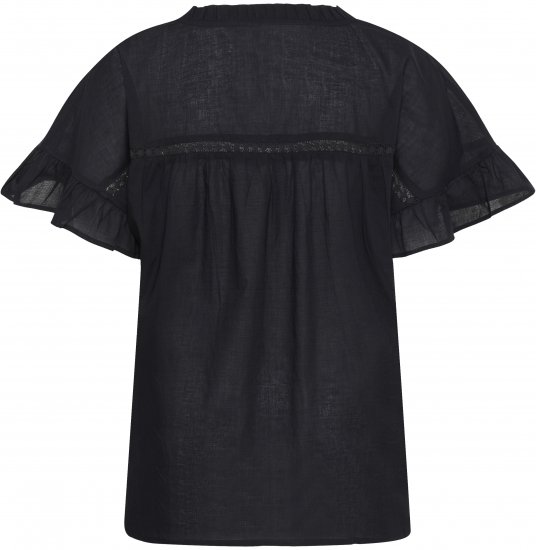 Kaffe Curve Valeria Top Black Deep - Trička & topy - 