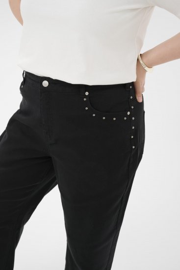 Kaffe Curve Brenn Barrel Twill Jeans Washed Black - Džíny - 