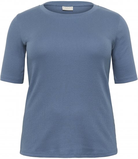 Kaffe Curve Carina T-Shirt Blue - Trička - 