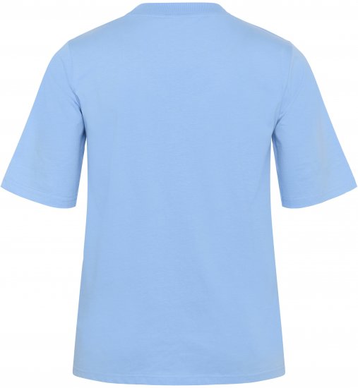 Kaffe Curve Frey T-Shirt Vista Blue - Trička - 