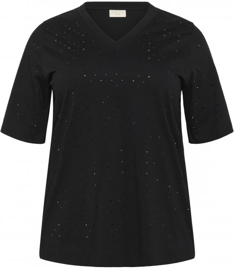 Kaffe Curve Phoelina T-Shirt Black - Trička - 