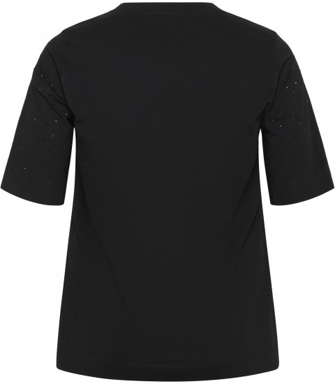 Kaffe Curve Phoelina T-Shirt Black - Trička - 