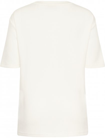 Kaffe Curve Rosa T-Shirt Chalk - Trička - 